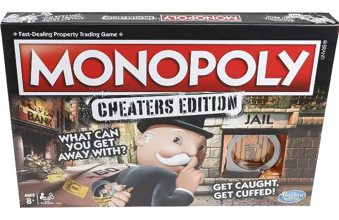Monopoly Cheaters Edition front cover image